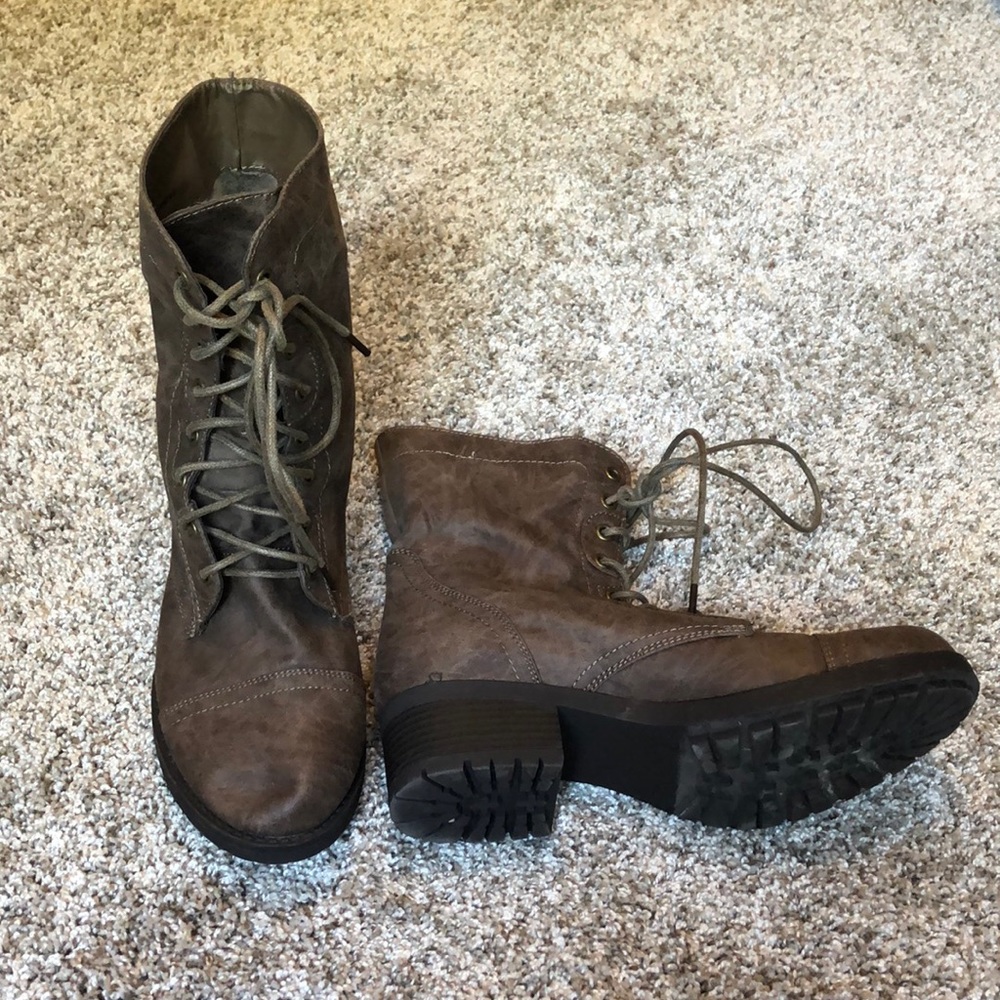 Brown Heeled Boots